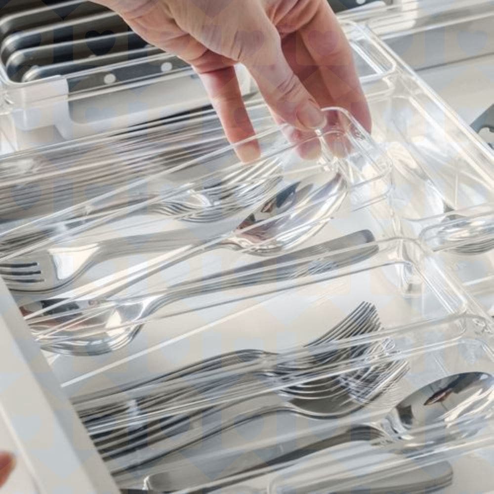 Kit 5 Organizador Porta Objetos Multiuso Retangular Transparente