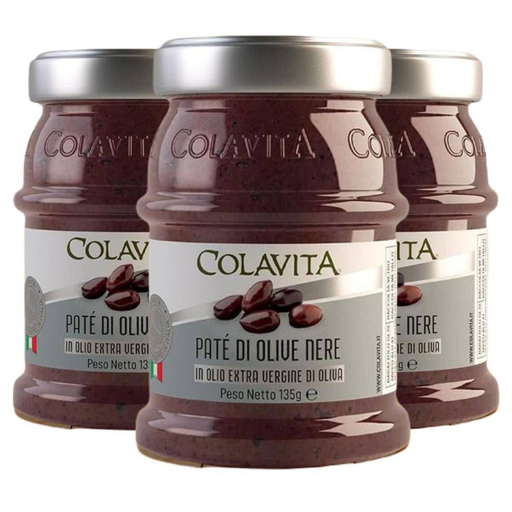 Patê De Azeitona Preta Colavita 135G 3 Vidros