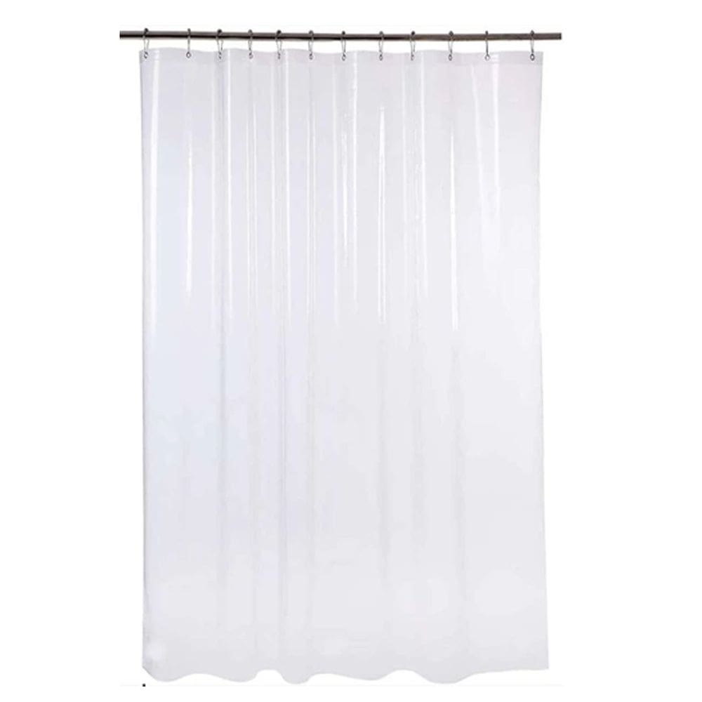 1 Cortina Box Banheiro PVC Transparente Antimofo Ilhós 2,00m