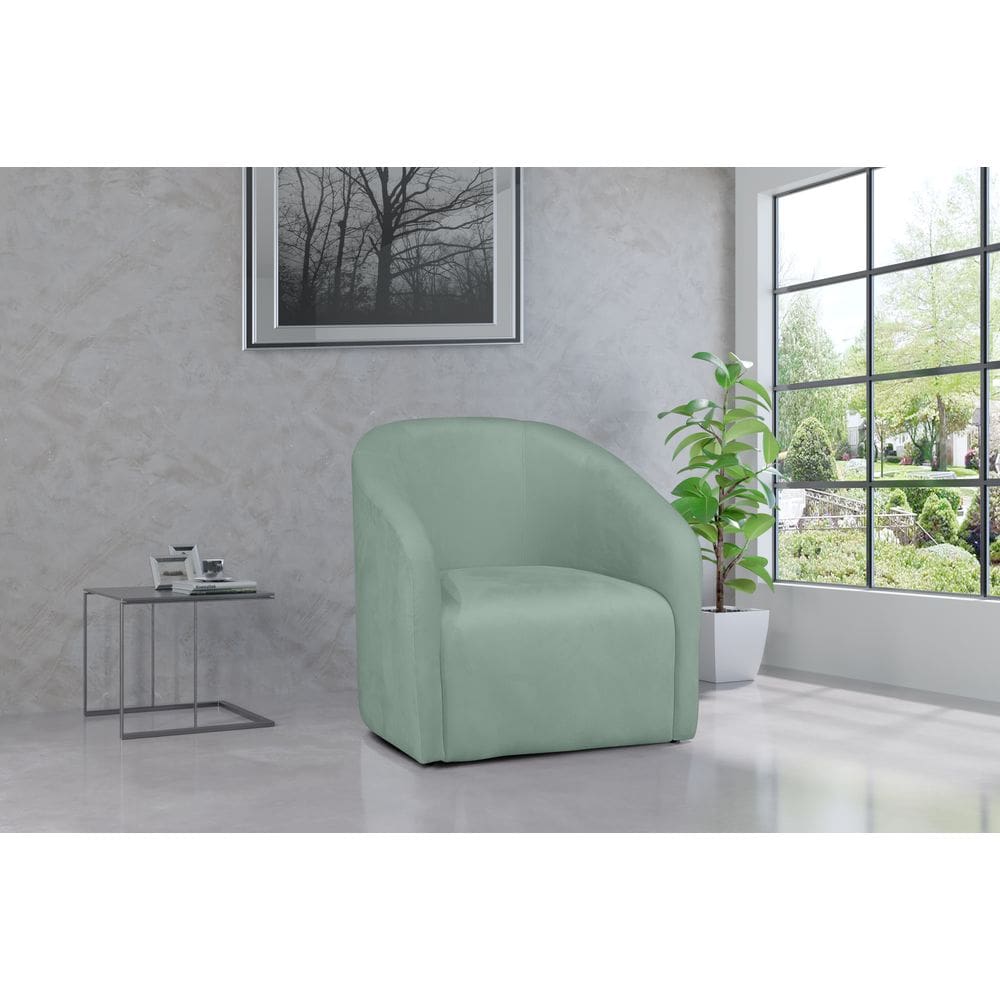 Poltrona Decorativa Julia Veludo Acqua - LM DECOR
