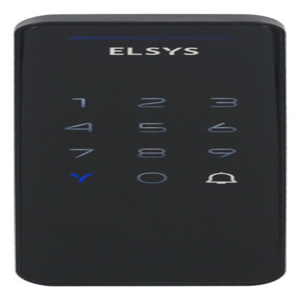 Fechadura Eletrônica Digital Sobrepor Preta Biometria Elsys