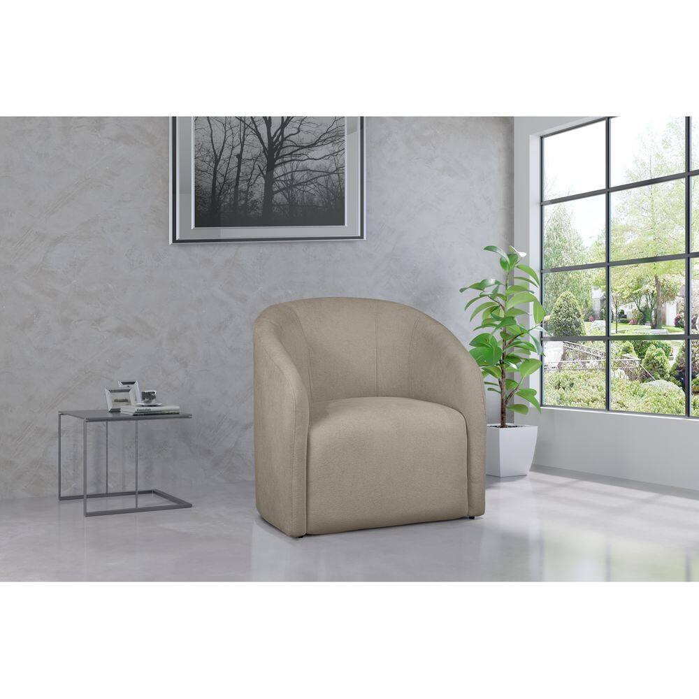 Kit 2 Poltronas Decorativa Julia Boucle Cappuccino -LM DECOR
