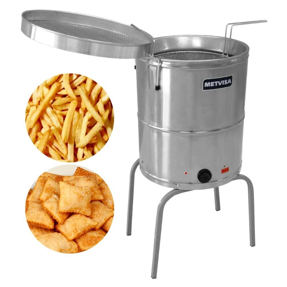 Fritadeira Industrial Água e Óleo 38 Litros Elétrica 8000W FIE20 MAX Metvisa