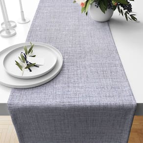 1 Caminho Trilho Mesa Impermeável PVC Florença Azul E 42x140