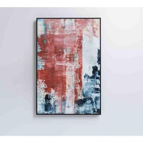 Quadro Pintura Abstrata Urban Medidas 80x120 Cm Impressão Vidro Acrílico