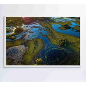 Quadro Lagos Inundadas No Pantanal Medidas 90x60 Cm Impressão Tecido Canvas