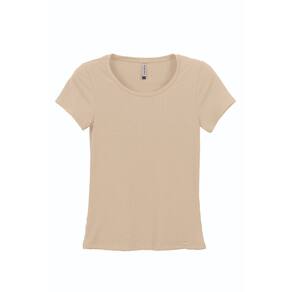 Blusa Manga Curta Canelada Plus Size Marialicia Ref. 052072