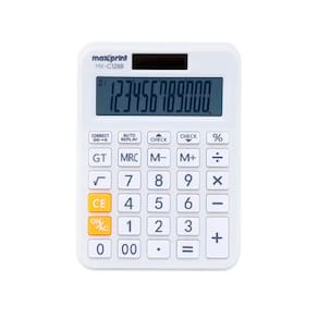 Calculadora de Mesa 12 Dígitos Mx-c128b - Maxprint