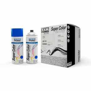 Caixa 6 Tintas Spray Azul Escuro 350ml Uso Geral Tek Bond