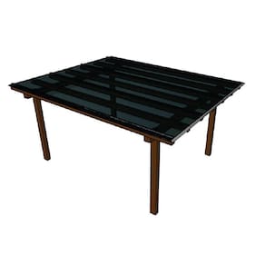 Kit Policarbonato Fume 4mm 3,00m X 4,00m - Perfis Naturais