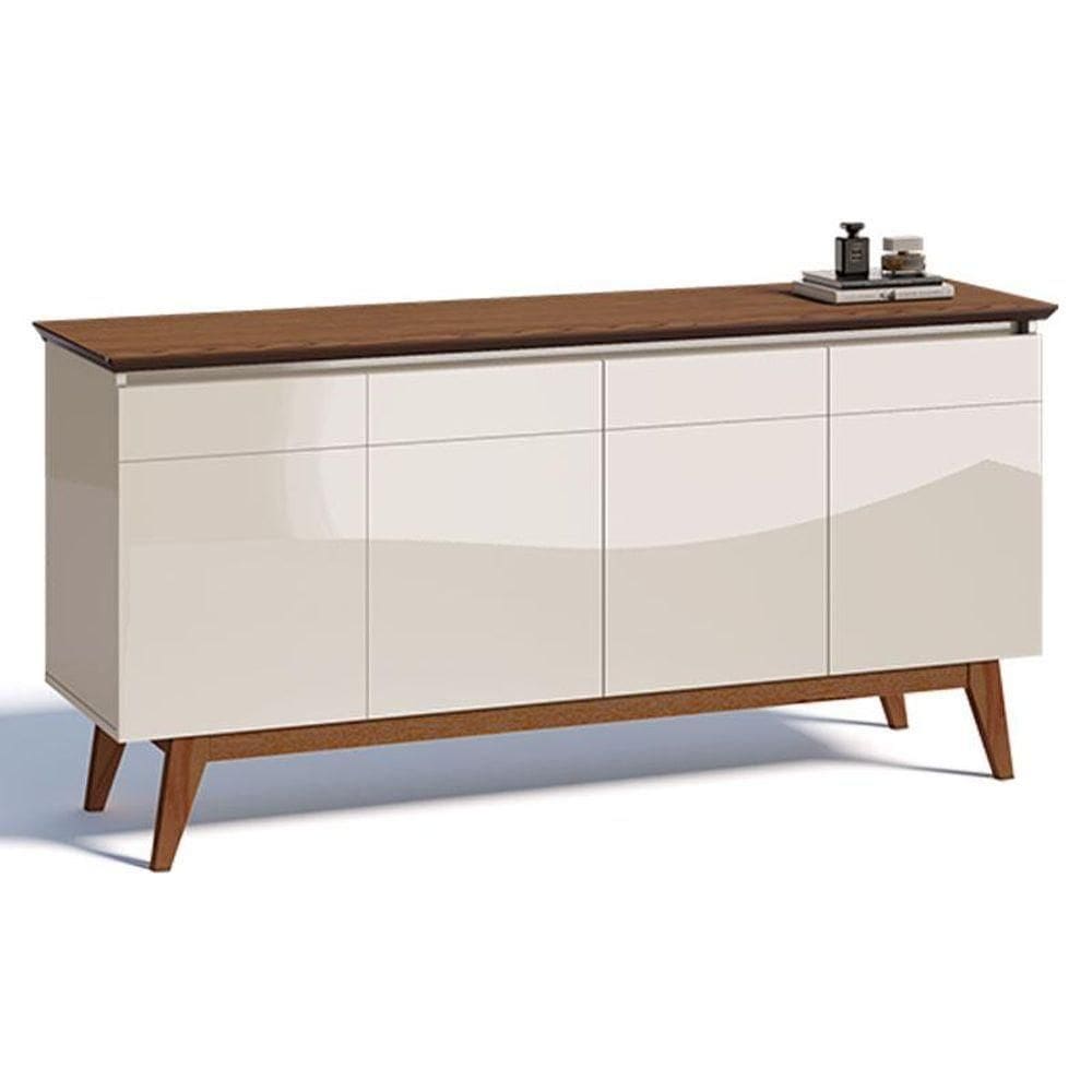 Aparador Para Sala Buffet Classic 1.6 Off White Freijó - Imcal
