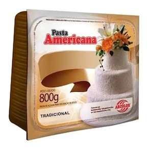 Kit 10 Pasta Americana Tradicional Branca Arcolor 800gr