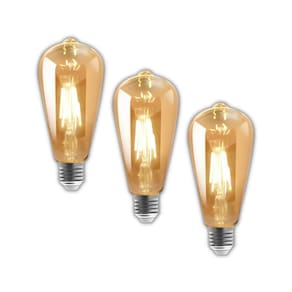 Kit 3 Lâmpada Retrô 4w 127v Âmbar E27 St64 Avant