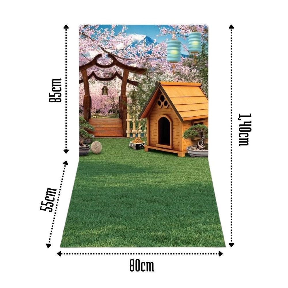 Fundo Fotográfico Painel Cenário Pet Shop - Oriental