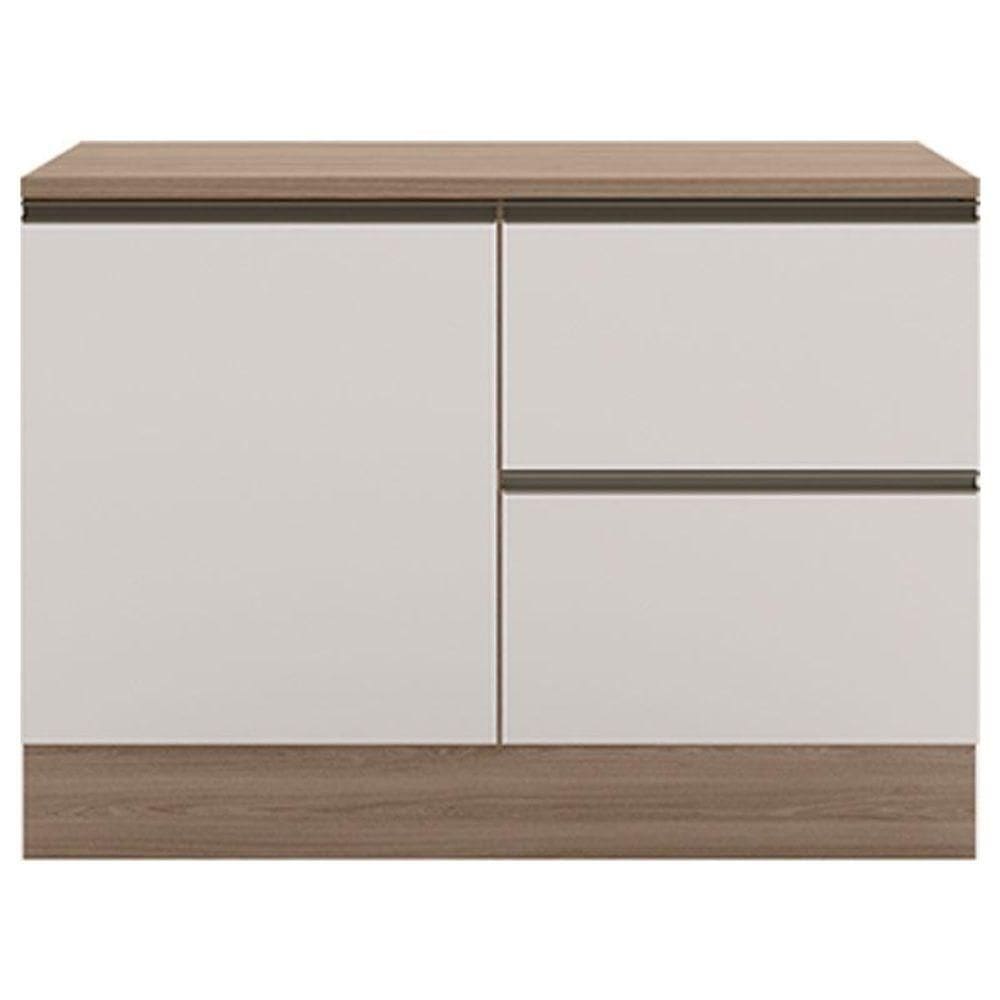 Balcão De Cozinha 120cm Etna Carvalho Oak Off White - Poliman