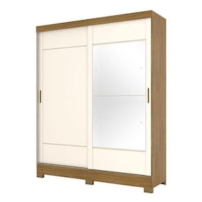 Guarda Roupa Casal B74 Nature Off White - Briz Móveis