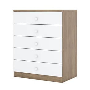 Cômoda Infantil Bala De Menta Rústico Branco - Henn