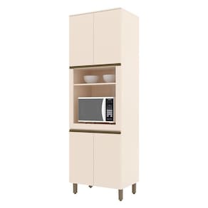 Armário Paneleiro Torre Quente 1 Forno Connect Off White - Henn