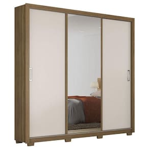 Guarda Roupa Casal Residence Amendola Off White Com Pés - Demóbile