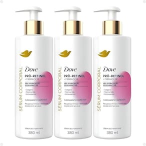 Kit Dove Pró-Retinol + Firmador: 3 Sérum Corporal Hidratante 380ml