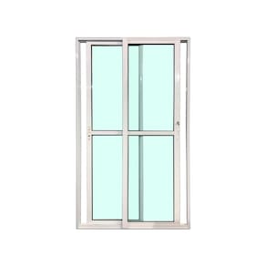 Porta Balcão 2 Folhas Vidro 210x180 Branco Linha 25