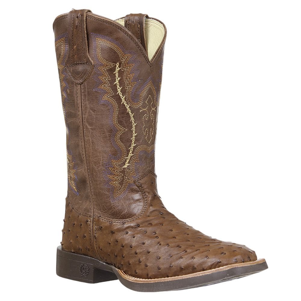 Bota Masculina de Avestruz Marrom Classic 36524