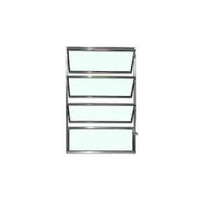 Vitro Basculante Brilhante 80x40 Linha Esmeralda Vidro Liso