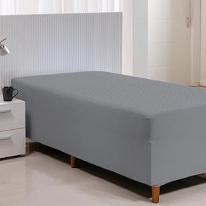 Protetor Impermeável Solteiro 01 Pc Conjugado - Cinza