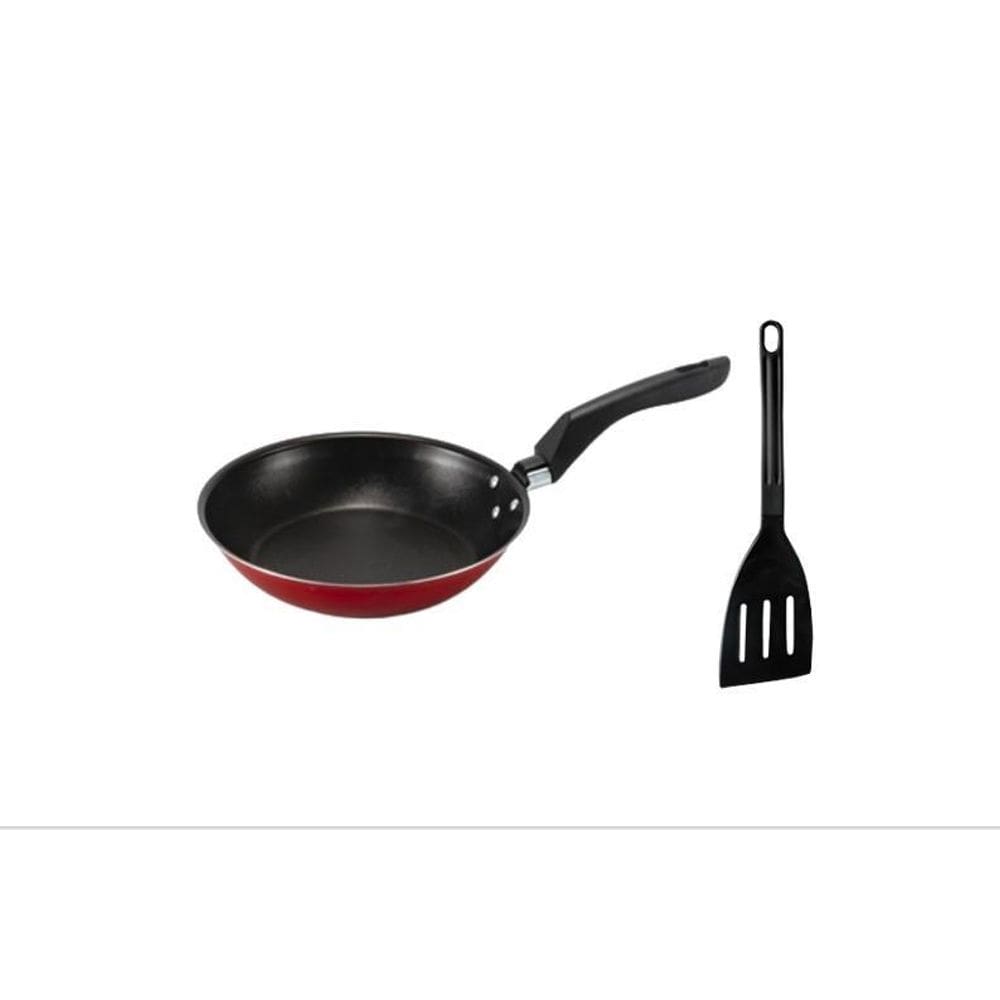 Frigideira Francesa Antiaderente Teflon 24 Cm Cor Vermelho