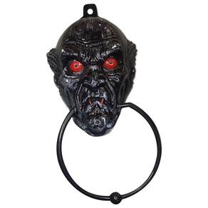 Campainha Halloween Zumbi Vampiro Preto Com Vermelho 29Cm