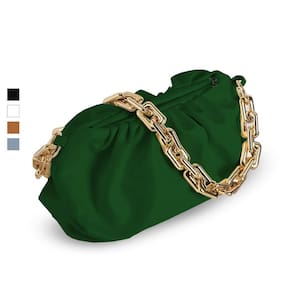 Bolsa Feminina Klizz Chain Em Couro Corrente Dourada Luxo Ve