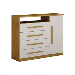 Cômoda 1 Porta 4 Gavetas Diamante Leifer Móveis