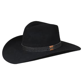 Chapéu Cavalgada Preto de Feltro Texas Diamond 34227