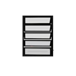 Vitro Basculante Preto 100x100 Linha 25 Jade