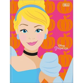 Caderno 1/4 80Fls Brochura Princesa Cinderela - 308811