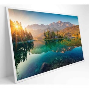 Quadro Sunrise Nos Alpes Alemães Medidas 120x80 Cm Impressão Tecido Canvas