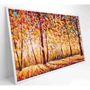 Quadro Floresta Ensolarada No Outono Medidas 60x40 Cm Impressão Vidro Acrílico