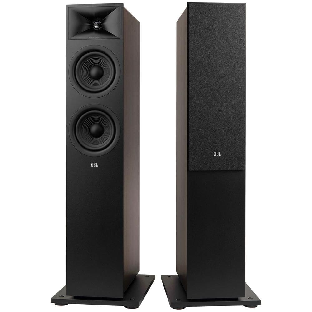 Par de Caixas Acústicas Torre JBL Stage 260F 2,5 Vias Woofers Duplos 6,5 Polegadas HDI Preto
