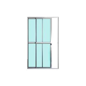 Porta Balcão 2 Folhas Vidro 210x120 Brilhante Linha 25