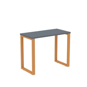 Mesa Madeira 900x450mm M90/45p25tub Grafito/Laranja Picasso
