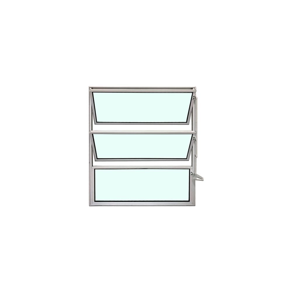 Vitro Basculante Branco 60x40 Linha Esmeralda Vidro Liso
