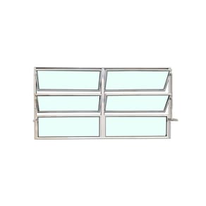 Vitro Basculante 2 Seções Branco 60x120 Linha Esmeralda Vidro Liso
