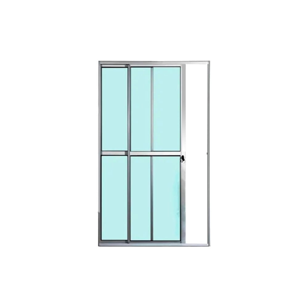Porta Balcão 2 Folhas Vidro 210x180 Brilhante Linha 25