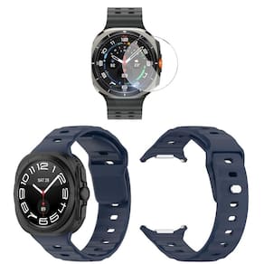 Pulseira Silicone + Pelicula Vidro Para Galaxy Watch Ultra