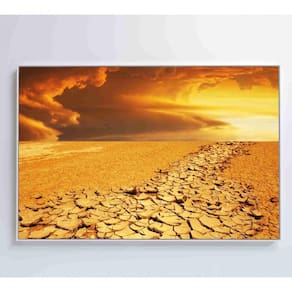 Quadro Por Do Sol No Deserto Medidas 60x40 Cm Impressão Adesivo Fotográfico