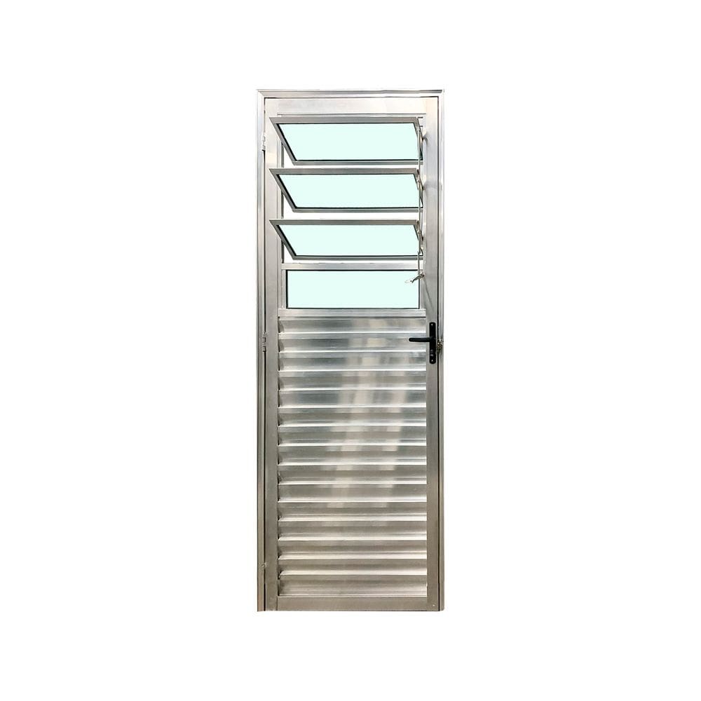 Porta Basculante Brilhante E 210x90 Linha 25 Esmeralda Vidro Liso