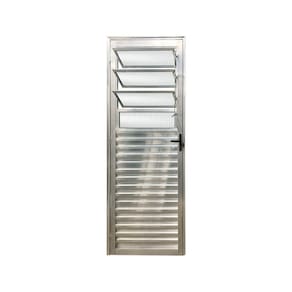 Porta Basculante Brilhante E 210x80 Linha 25 Esmeralda Vidro Canelado