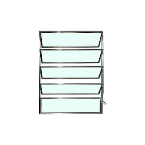 Vitro Basculante Brilhante 100x100 Linha Esmeralda Vidro Liso
