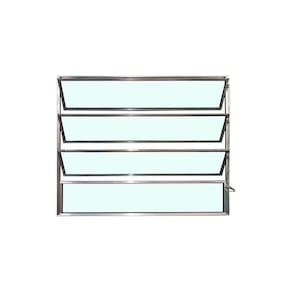 Vitro Basculante Brilhante 80x100 Linha Esmeralda Vidro Liso