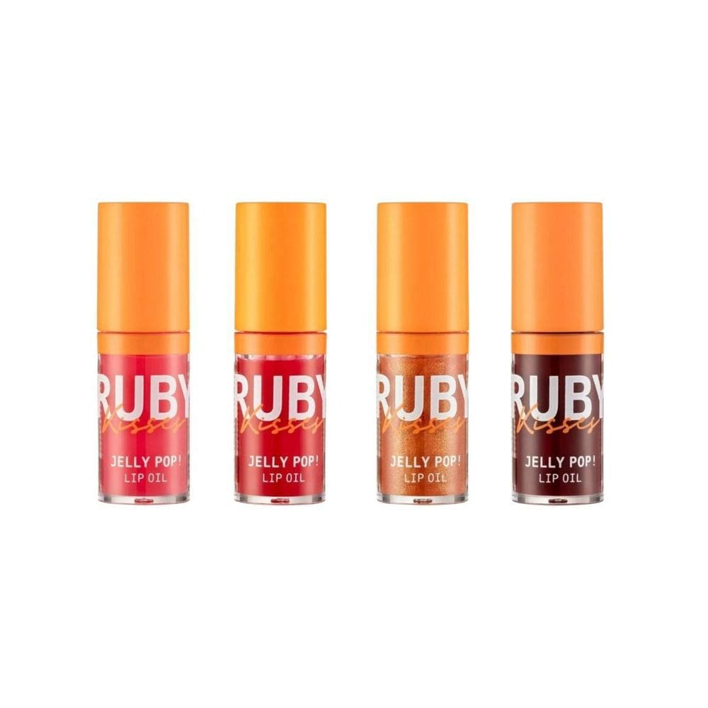 Kit Ruby Kisses Jelly Pop Lip Oil Berry+Candy+Cherry+Grazed